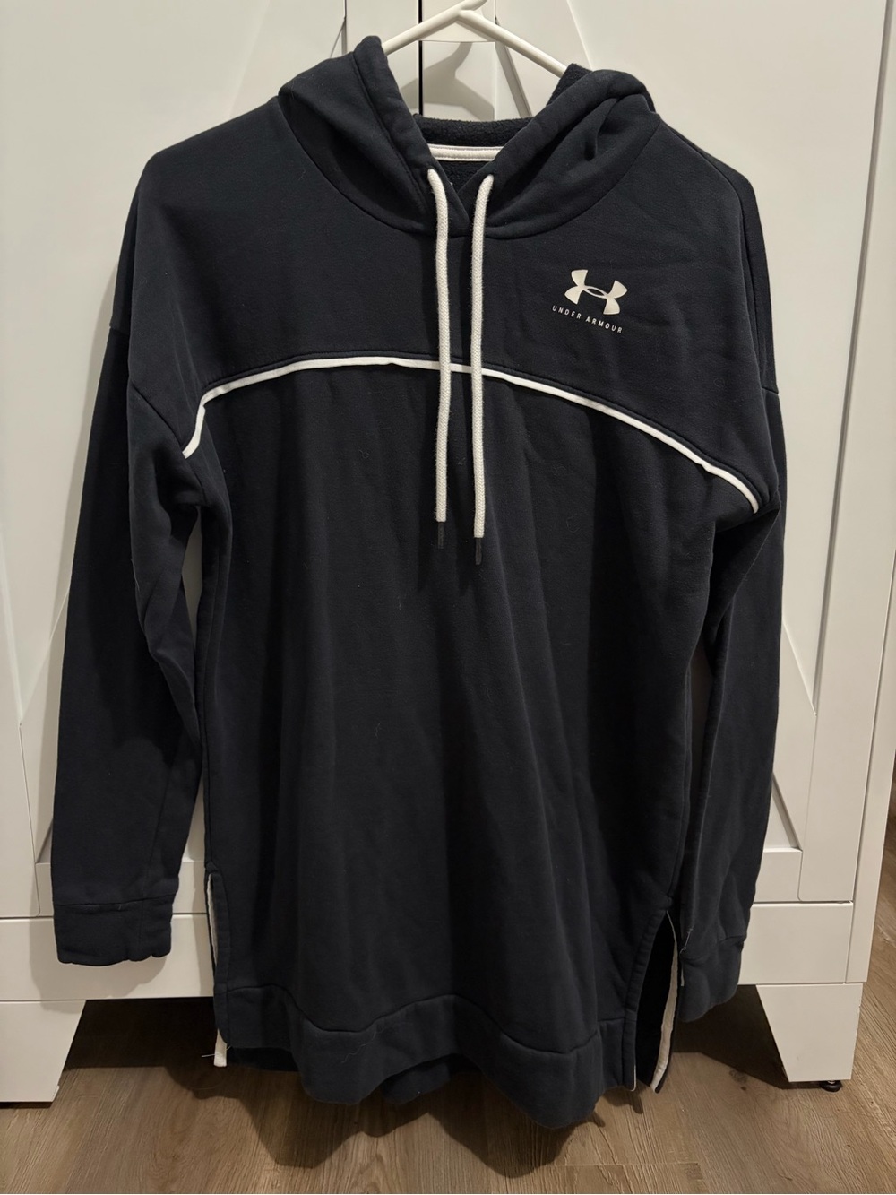 Women’s Under Armour Black Hoodie with White Trim